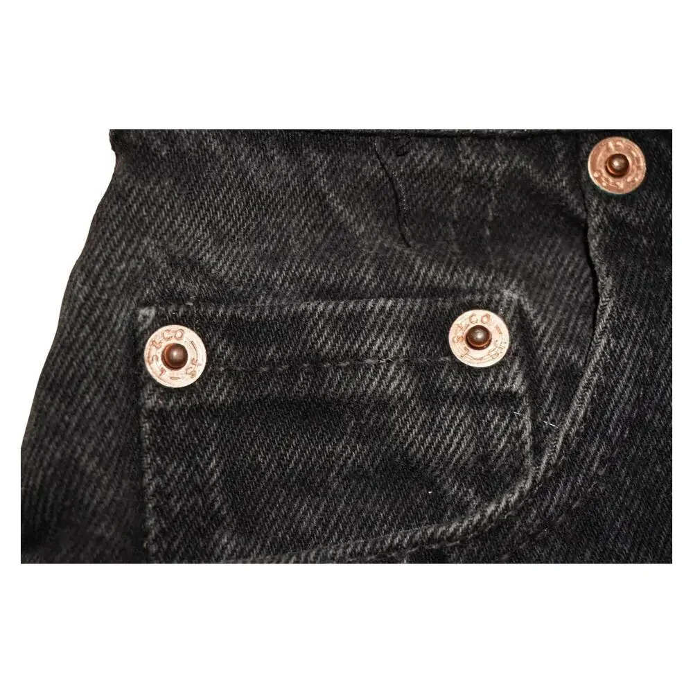 Vintage Levi's 851 Black Cutoff Shorts Made USA Orange Tab Frayed Raw Hem W28